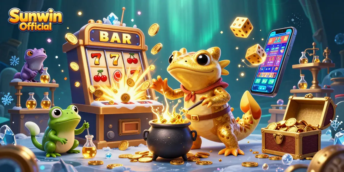 Experience big wins with Sunwin Official as vibrant casino elements bring excitement to life.
