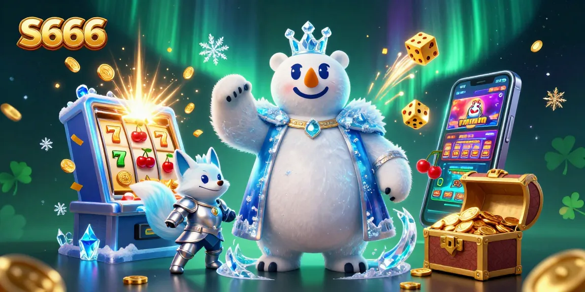 Experience S666's exciting gaming universe with characters and vibrant casino visuals