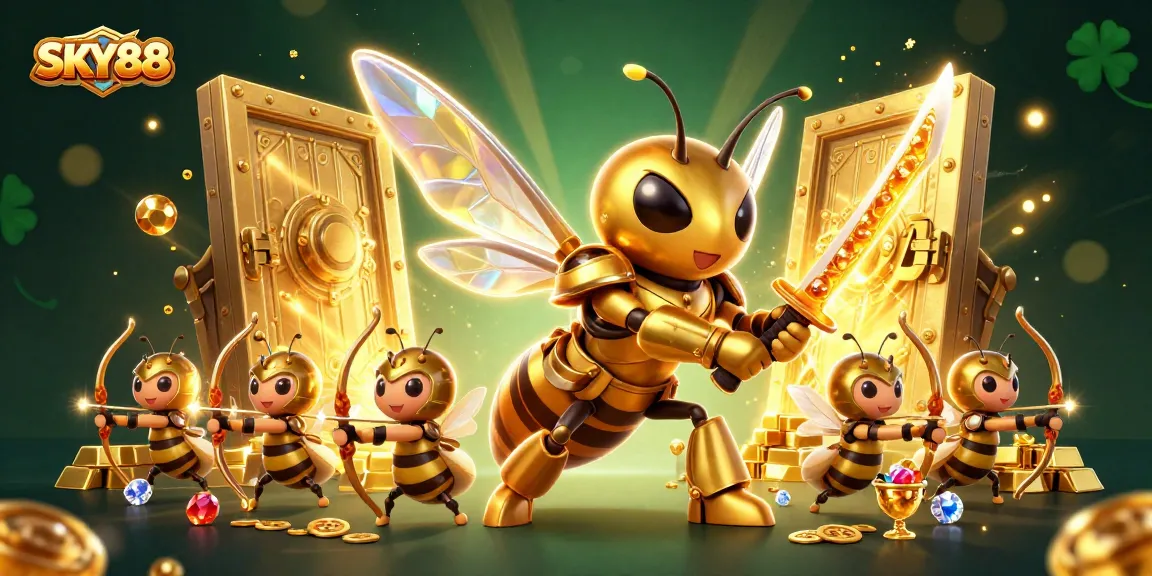 Experience thrilling adventures with SKY88 as the giant hornet and bee archers claim treasure.