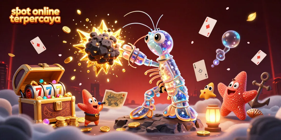 Experience the thrill of slot online terpercaya with vibrant gold coins and 3D characters!