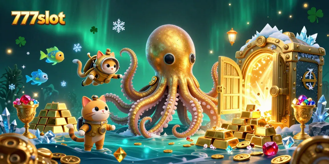 Menyenangkan permainan slot 777slot dengan gambar kerang laut raksasa dan tagihan jackpot.