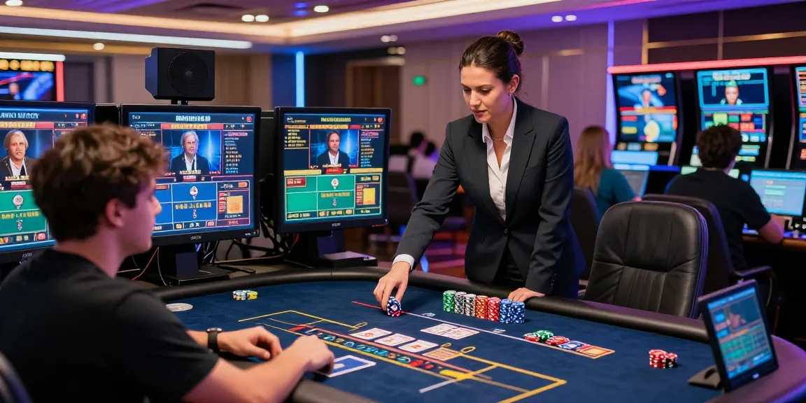 Engaging live dealer gaming experience with betebet's online casino.