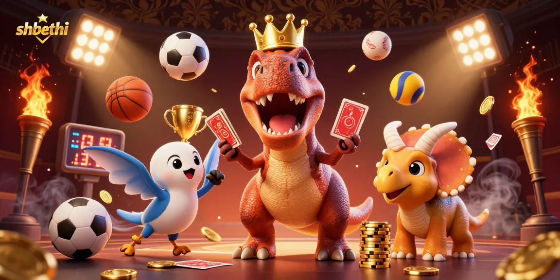 Experience exciting gameplay with shbethi’s unique 3D casino characters and vibrant sports elements.