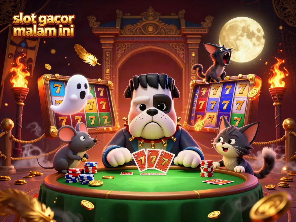 Spin to win big with slot gacor malam ini in this vibrant casino scene.