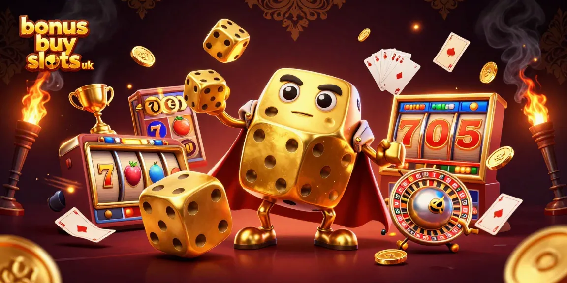 Experience excitement with bonus buy slots UK, featuring vibrant characters and dynamic gaming elements.