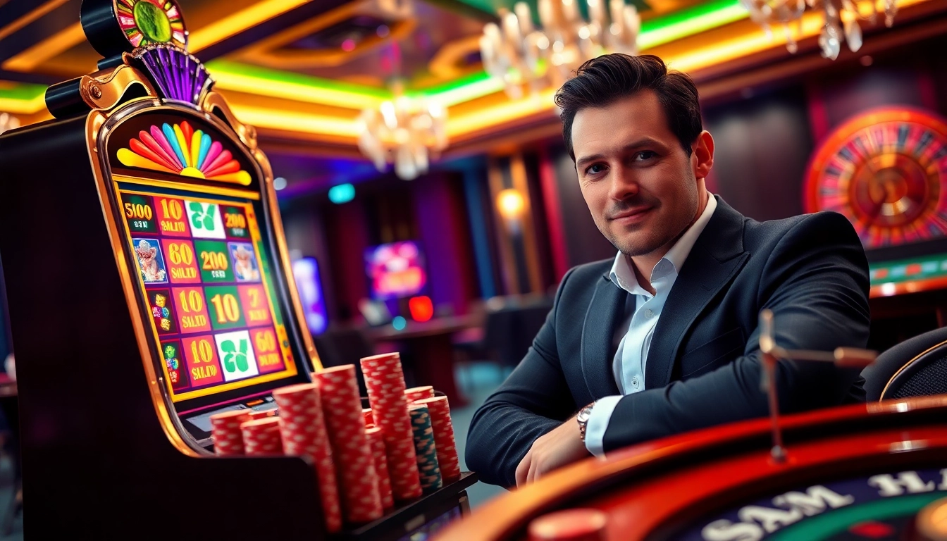 Experience top-tier gaming thrills on Bro138 with vibrant slot machines and lively casino ambiance.
