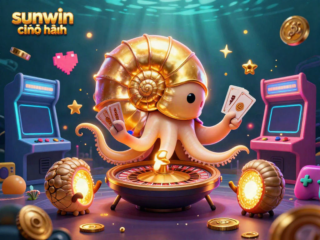 Engage with the vibrant world of sunwin chính hãng through a dynamic casino illustration featuring ancient gaming elements.