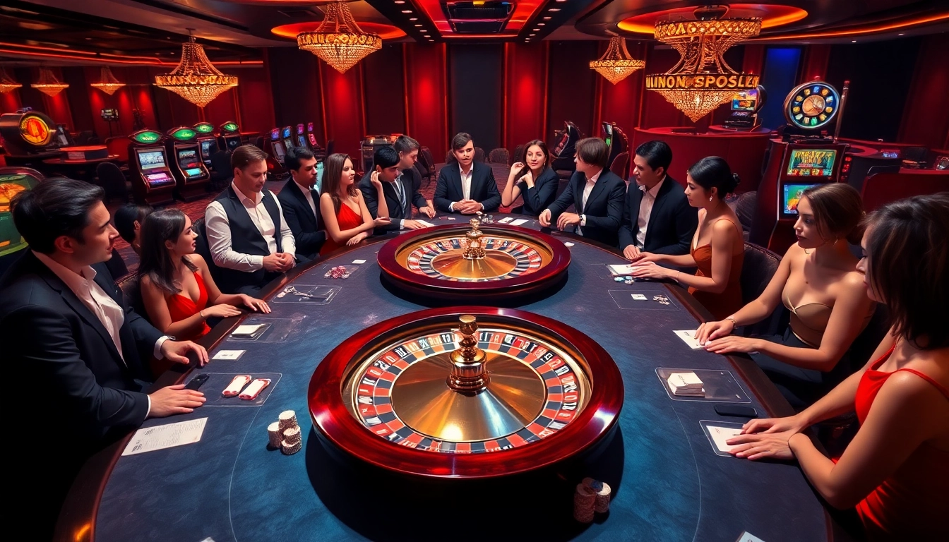 Engaged gamblers testing their strategies with poker chips at https://luck8r1.com casino tables.
