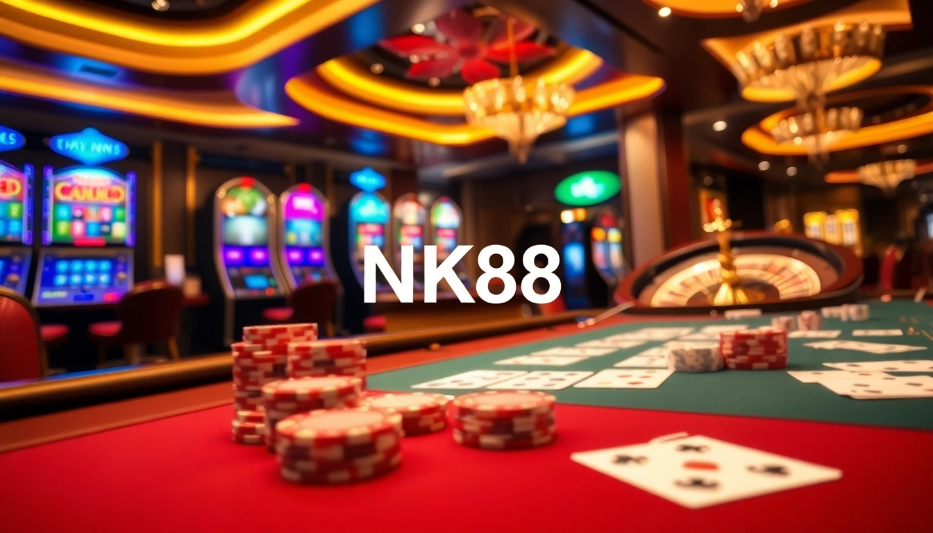 Experience the excitement of gambling at NK88 with vibrant casino games and stylish decor.