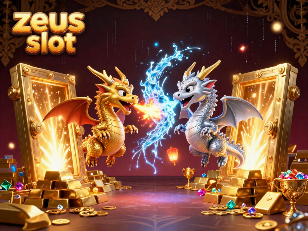 Immerse yourself in the zeus slot experience with gold and silver dragons unleashing fire and ice in dynamic gameplay.