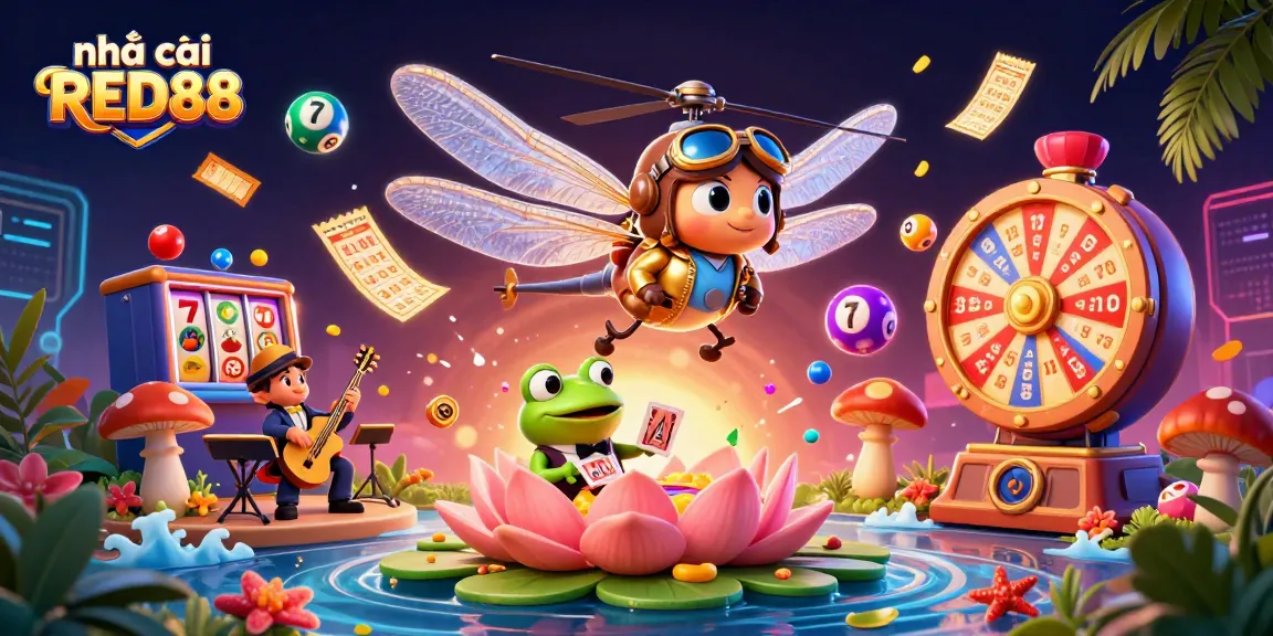 Experience the excitement at nhà cái RED88 with vibrant casino action featuring dragonfly pilots and jazzy frog dealers.