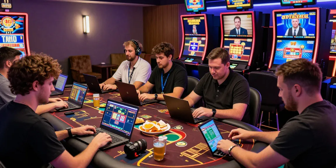 Players engaged in exciting games at new UK casino sites in a vibrant online gaming environment.