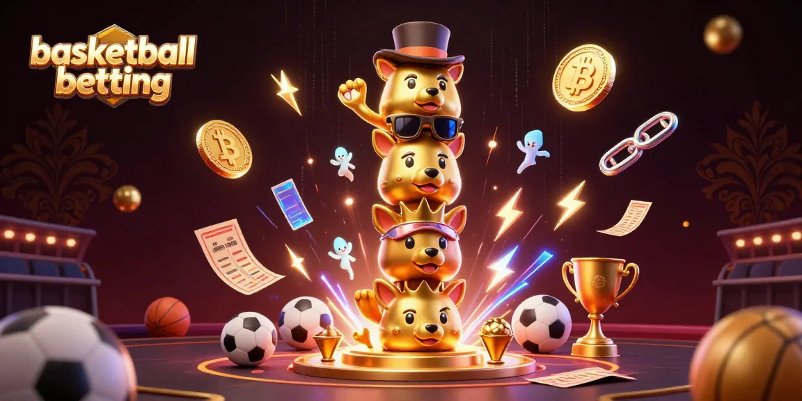 Engage in basketball betting excitement with vivid graphics and animated casino elements.