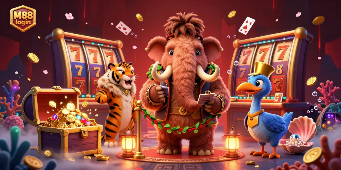 M88 login allows players to access a vibrant online casino packed with exciting slot games and characters.
