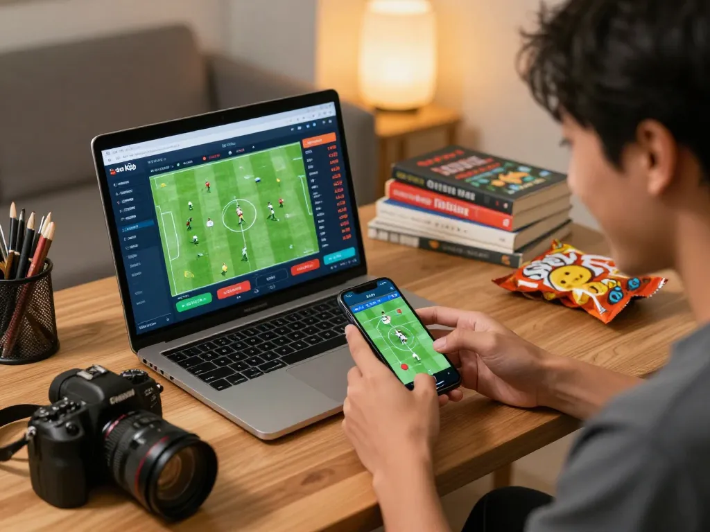 Soi Kèo sports betting analysis from a smartphone, showcasing dynamic odds and match info.