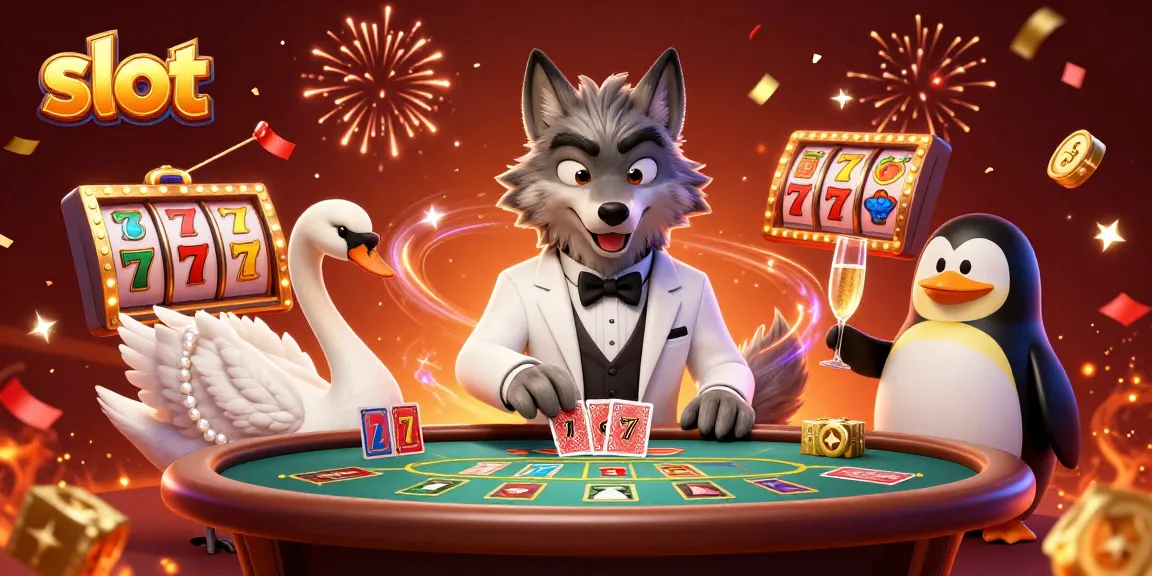 Spin the reels and win big at slots with exciting characters and vibrant casino elements.