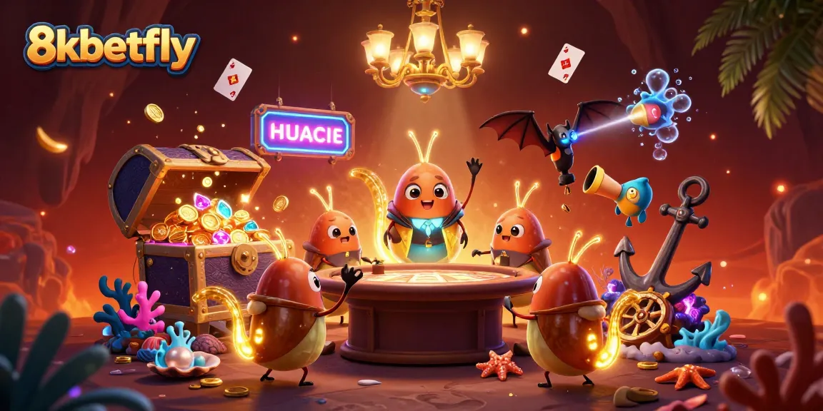 Experience exciting gameplay at 8xbetfly, illuminated by glowworms in a vibrant cave casino.