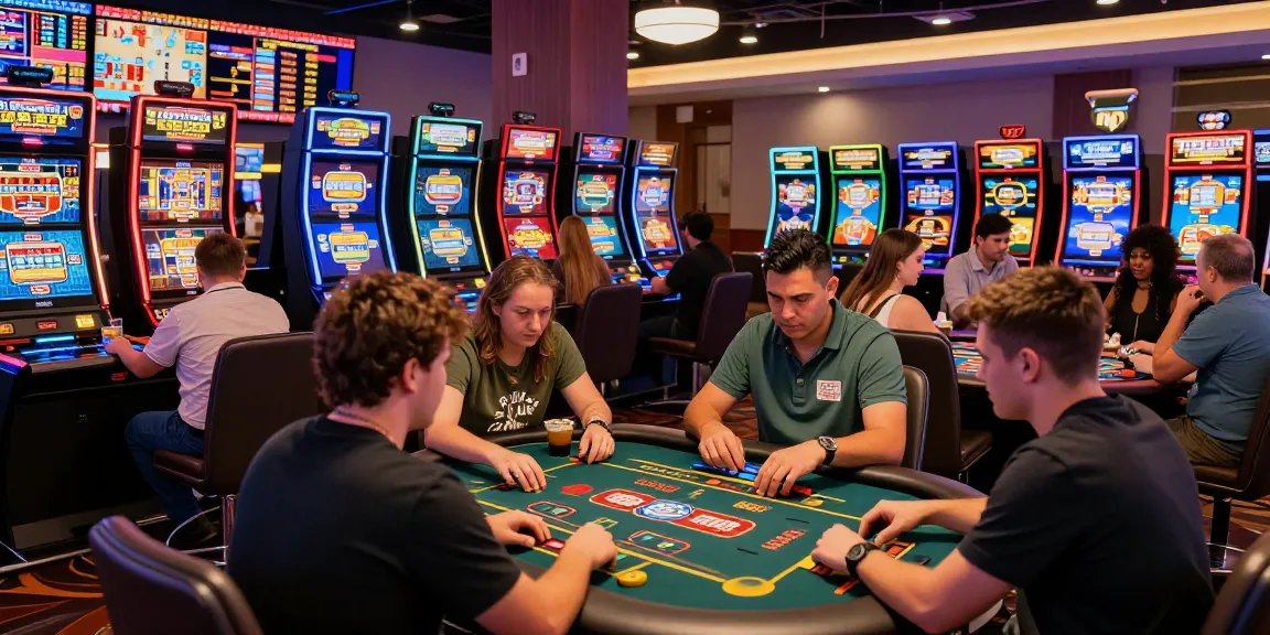 Players engaged in a lively atmosphere at brcs.co.uk credit card casino, showcasing vibrant games and interactive experiences.
