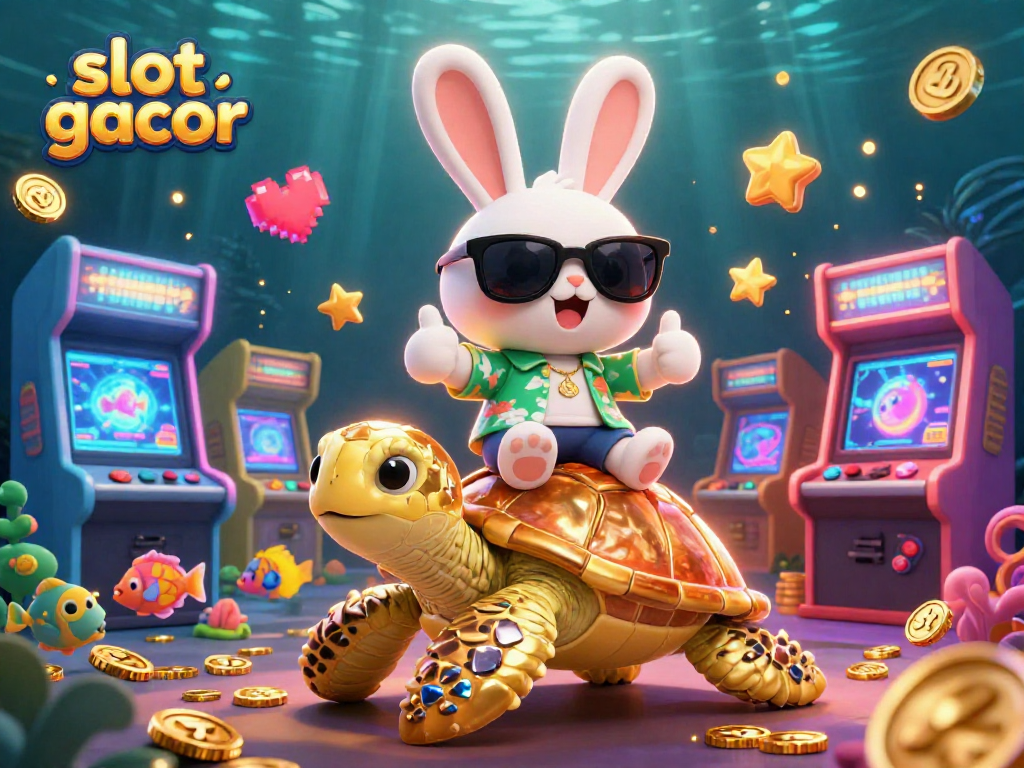 Menangkan slot gacor dengan keberuntungan kelinci 3D dan penyu emas di dunia permainan yang meriah.