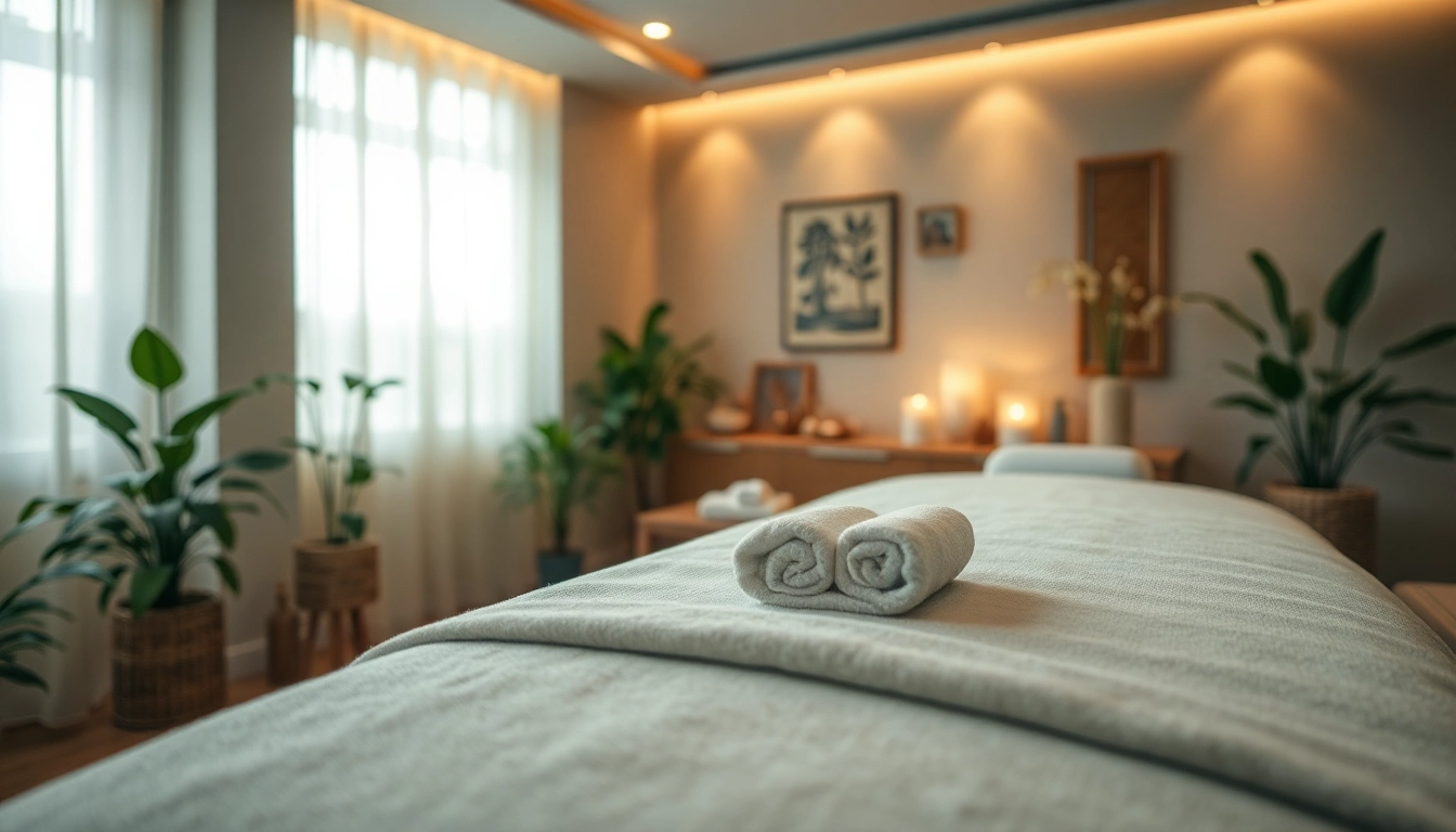 Relaxing atmosphere for 동탄출장마사지 with ambient lighting and soothing decor