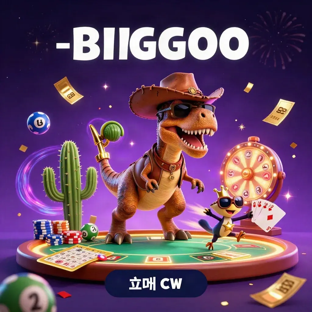 Cowboy T-Rex, cactus sidekick, and roadrunner explode through neon poker-jackpot magic.