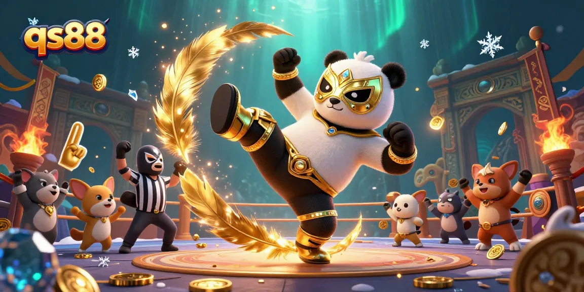 Experience thrilling qs88 action in a dynamic 3D casino scene with animated characters.