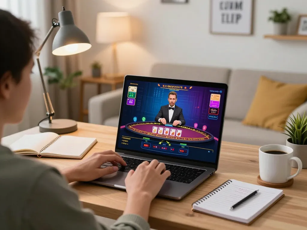 Player engaging in live dealer blackjack online with dh88, showcasing an interactive gaming experience