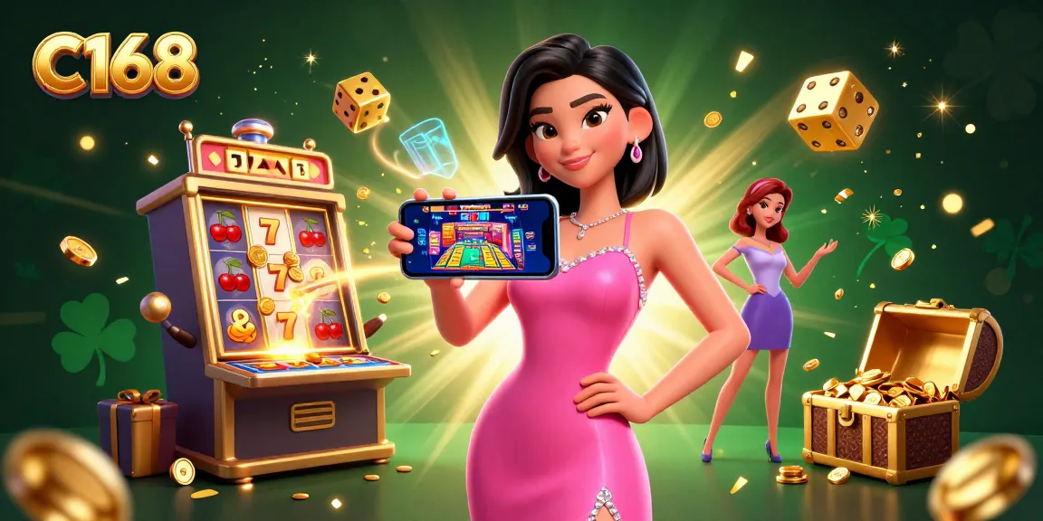 C168 offers an immersive live dealer experience with vibrant casino elements bursting with excitement.