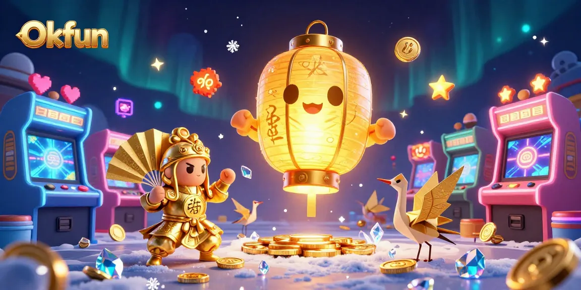 Play with luck at Okfun's vibrant casino, with dynamic characters and colorful gaming elements.