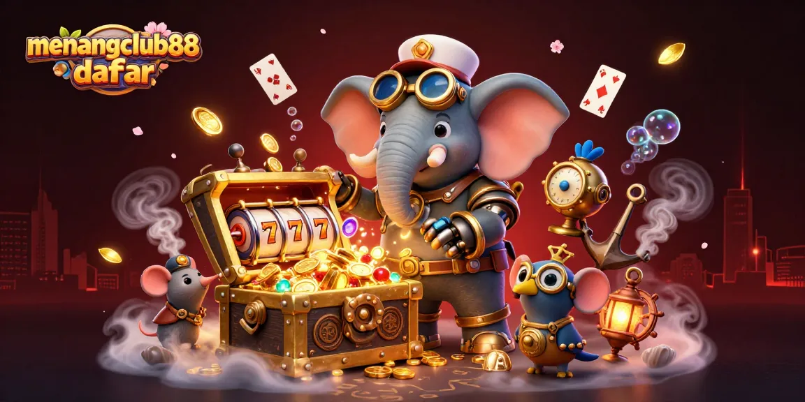 Spin the golden slot machine with menangclub88 daftar and uncover underwater treasures in this vibrant casino scene.
