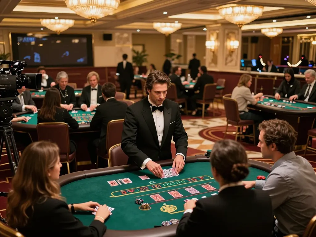 Experience thrilling gameplay at MM88 blackjack tables with players engaging in bets.