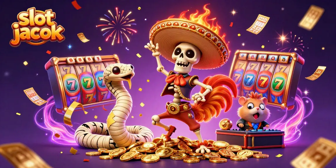 Jadilah pemenang slot jackpot dengan karakter unik di sekeliling koin emas dan permainan menarik.