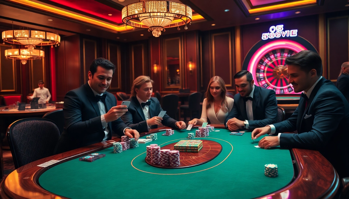 Experience the thrill of poker at 68VIP's luxurious casino tables with high-stakes action.