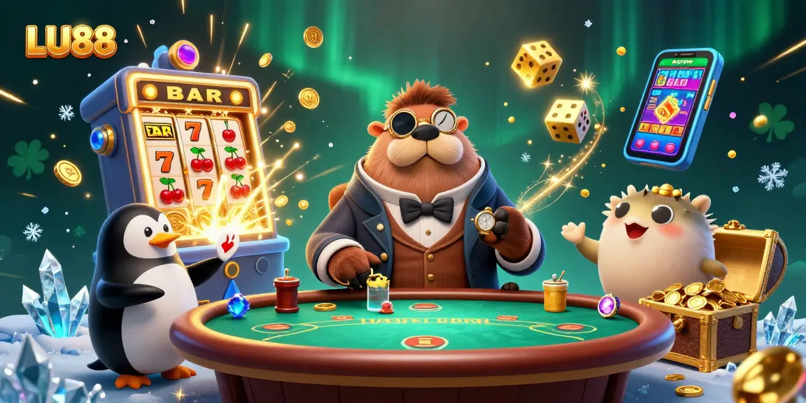 Watch LU88 players enjoy poker with a walrus and penguin amid a jackpot explosion.
