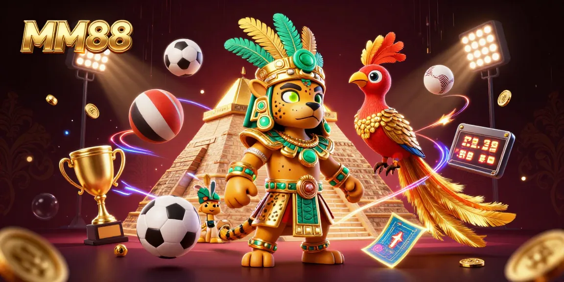 Experience thrilling sports betting and rich gaming action at MM88 with iconic characters.