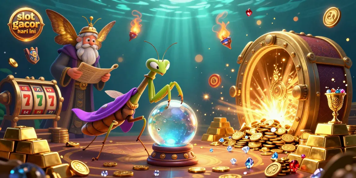 Experience winnings at slot gacor hari ini with thrilling jackpot action in a vibrant casino scene.
