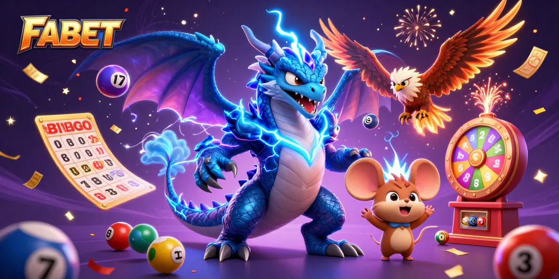Engage with FABET's exciting gameplay in this vibrant casino illustration.
