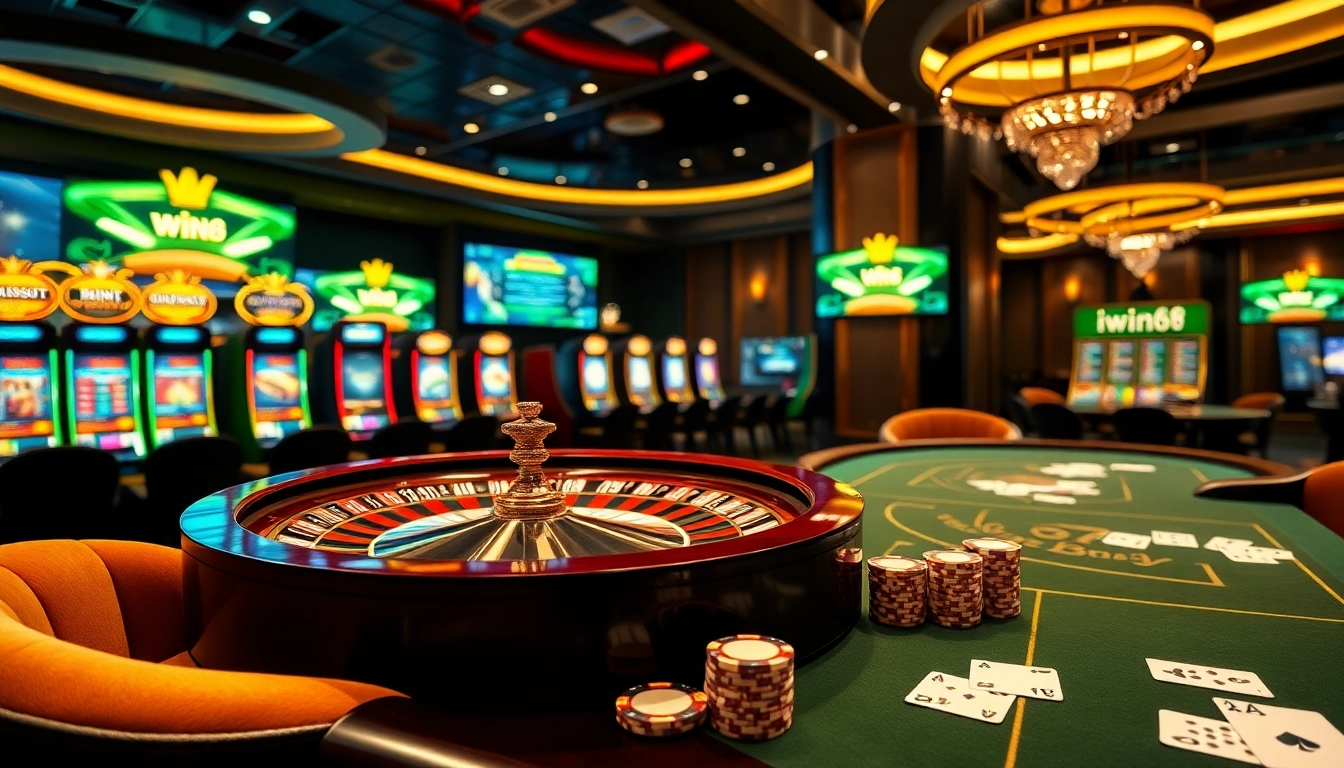 Experience the thrill of high-stakes gambling at iwin68.wtf with luxurious casino visuals.
