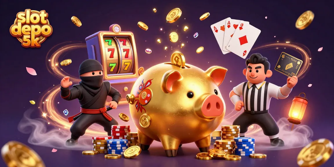 Slot depo 5k menghadirkan permainan mesin slot seru dengan koin emas bertebaran.