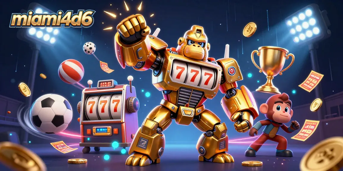 Engage in thrilling gaming action at miami4d6 with dynamic 3D casino elements and vibrant characters.