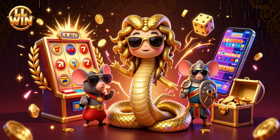 Experience thrilling jackpots at LL WIN with a lively 3D casino scene bursting with excitement.