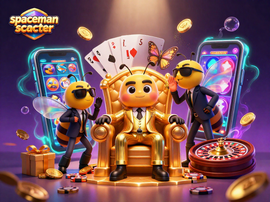 Engage in Spaceman Scatter to reveal vibrant slot game action with dramatic casino elements.