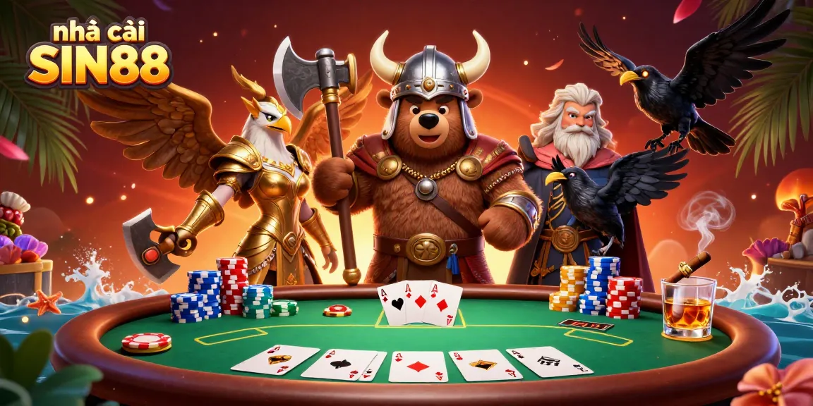 Engage with lượt chơi nhà cái SIN88 and experience thrilling poker excitement.