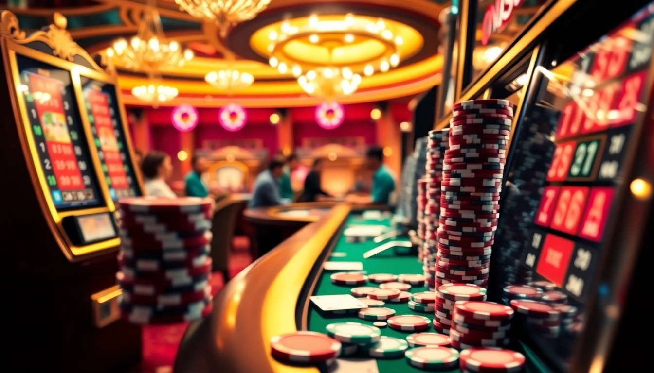 Spin to win with f168 nổ hũ at a luxurious casino, showcasing excitement and high stakes.