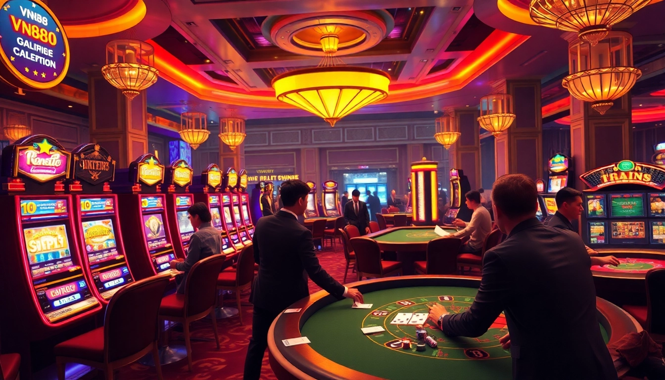 Experience the excitement of vn88 casino games with vibrant tables and engaging gameplay.