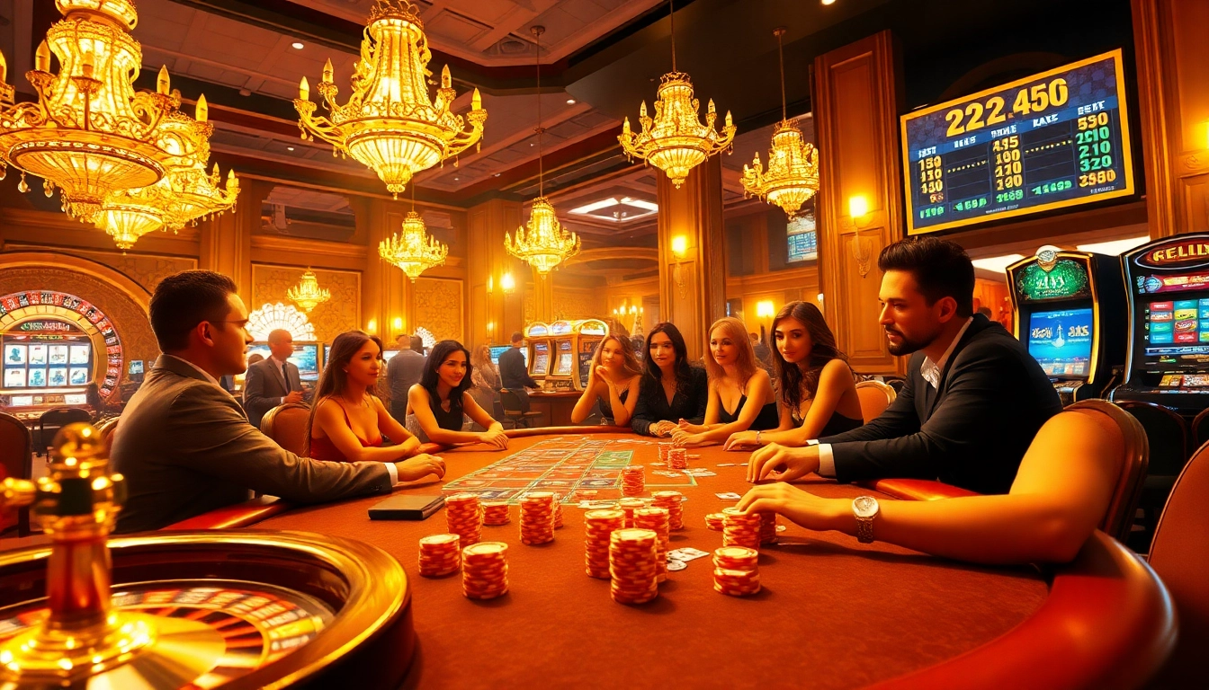 Experience the 24k club with a luxurious casino scene showcasing high-stakes poker excitement.