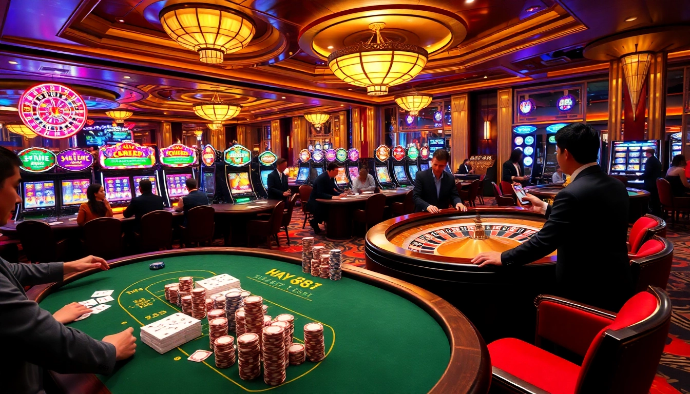 Experience thrilling action at the blackjack table and slot machines at hay88.deal.