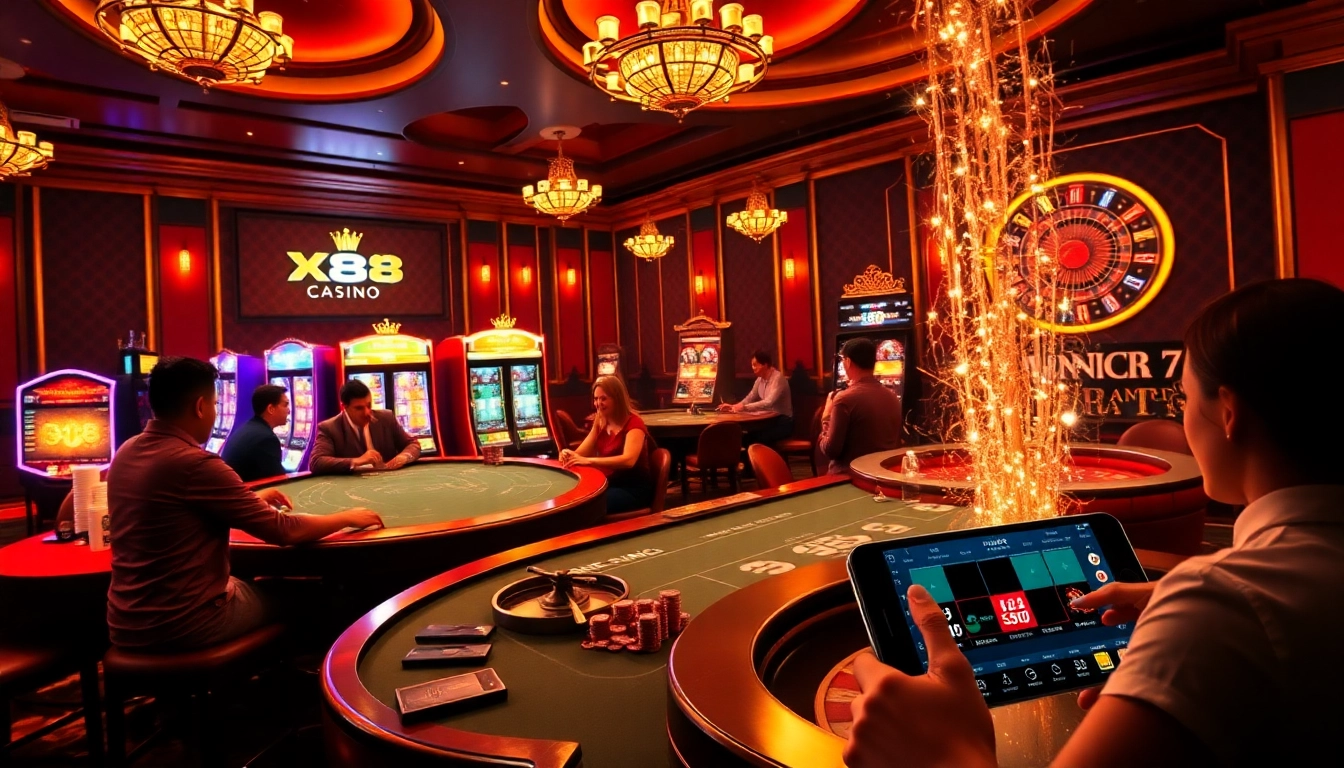 Experience the thrill of kx8 casino with vibrant tables, lively players, and winning moments.
