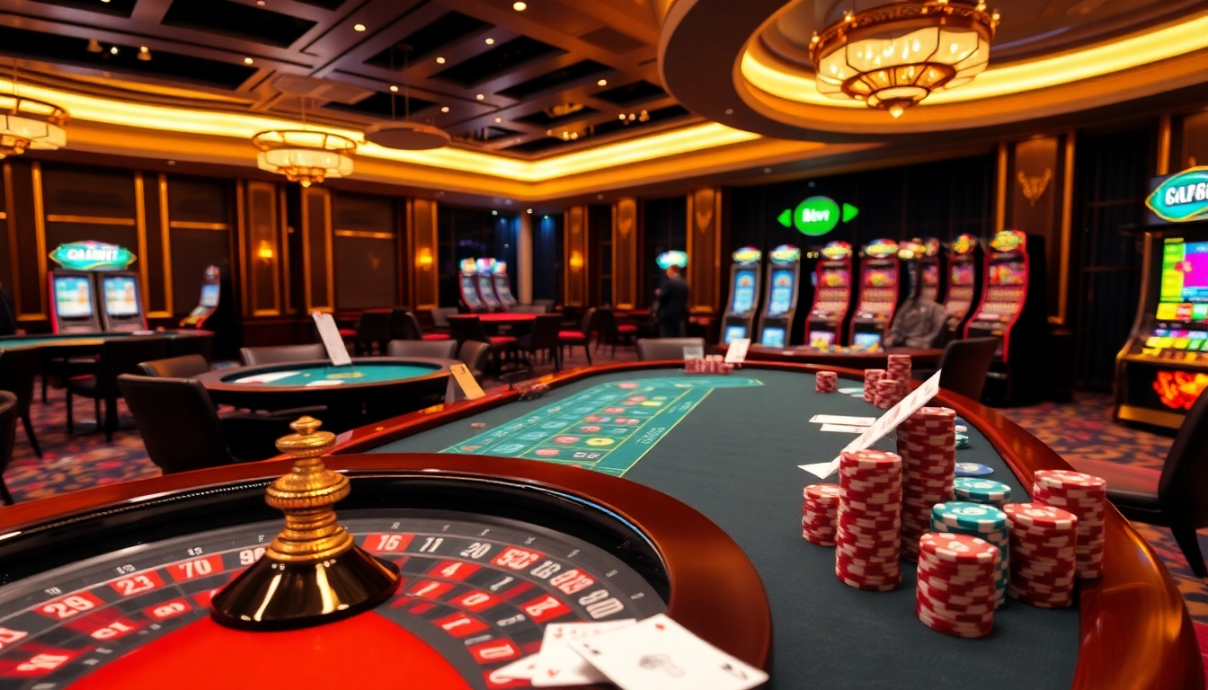 Experience the excitement of nhà cái Hitclub in a vibrant casino environment with engaging card games.