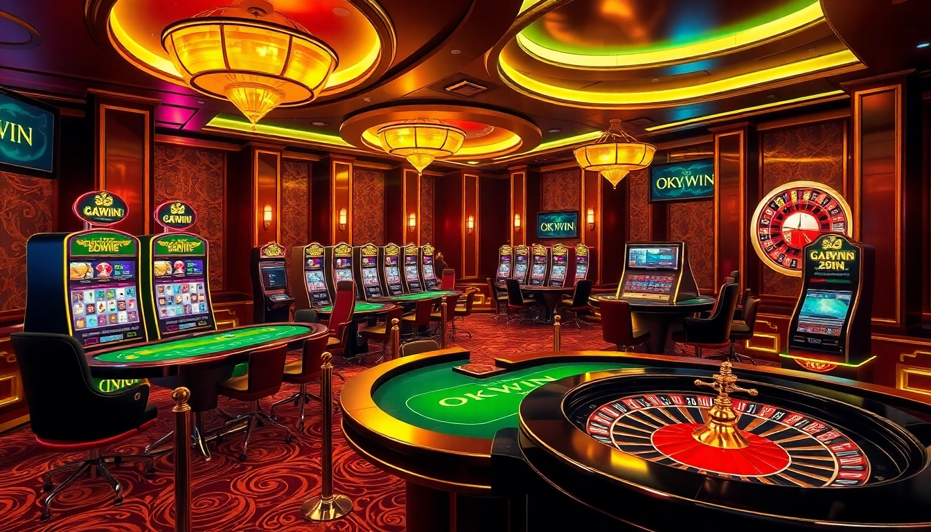 Engage with exciting online gaming at https://okwin.blog/ featuring vibrant tables and slot machines.